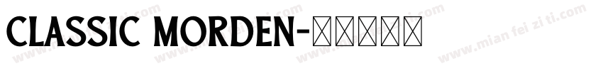 classic morden字体转换